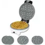 Cecotec Fun Gofrestone 3in1 Vafeļu Panna | 700 W | 3 Maināmas Plāksnes Vafelēm, Mafiniem, Donutiem | Nepiedegošs Gofrestone Pārklājums | Balta