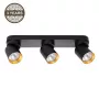 Griestu lampa Tunis 3xGU10 ML9937 melna/zelta