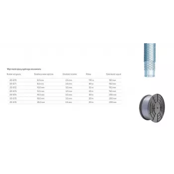 CELLFAST Vispārējas nozīmes pastiprināta šļūtene 8.0x2.5mm 80m Caurspīdīga