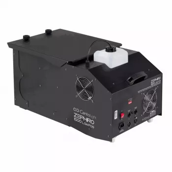 CentoLight Zephiro 1500 zemās miglas mašīna - 1500W zemes miglas ģenerators ar DMX, bezvadu tālvadību, 2.5L tvertni