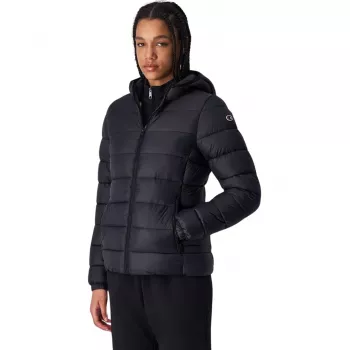 Champion Hooded Polyfilled Sieviešu Jaka Melna M