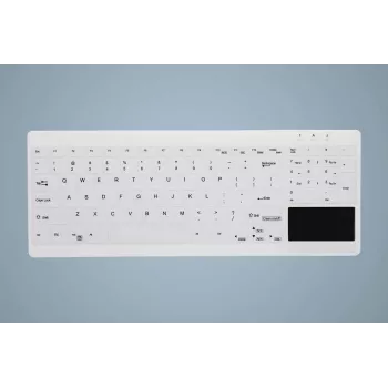 CHERRY Active Key MedicalKey AK-C7412 vadu USB tastatūra, vācu QWERTZ izkārtojums, balta, dezinficējama, IP68