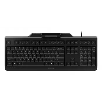 CHERRY SMART BOARD 1150 vadu klaviatūra ar iebūvētu viedkartes lasītāju, USB, QWERTY, melna JK-A1150EU-2