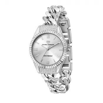 Chiara Ferragni Sieviešu Pulkstenis R1953104502 34 mm Sudraba Nerūsējošais Tērauds Milānas Siets
