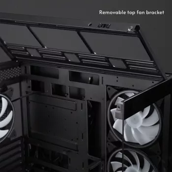 Chieftec Vista Max GX-30B-OP Mid Tower ATX korpuss ar 4x ARGB ventilatoriem un rūdītu stiklu, melns