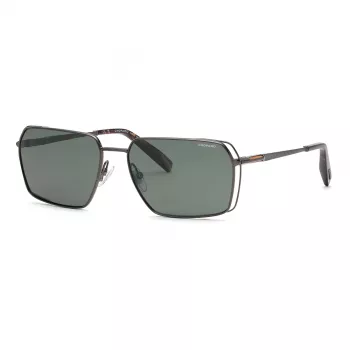 Chopard SCHG90-60568P Vīriešu pilotu saulesbrilles - pelēkas lēcas, gunmetāla rāmis