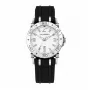 CHRONOTECH Men's RW0038 Analog Quartz Watch 39mm Stainless Steel Case Black Dial Black Leather Strap