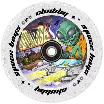Chubby SpaceBoys Purple-Black Glitter 110mm Skrejriteņa Ritenis