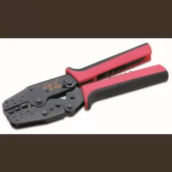 Cimco 5-daļu presēšanas knaibles ar maināmiem uzgaļiem izolētiem un neizolētiem savienotājiem, 0,5-6 mm², Click 'n' Crimp 106002