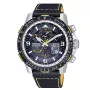 Citizen JY8078-01L Eco-Drive Atomic Timekeeping pulkstenis ar saules bateriju, 45 mm, zils ciparnīca, ādas siksniņa