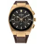 CITIZEN Eco-Drive Chronograph Watch CA4583-01E 43mm Brown Leather