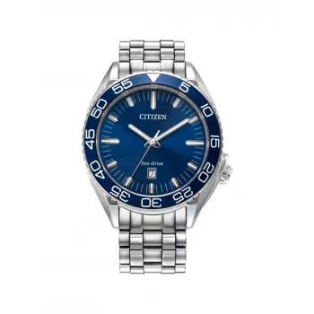 CITIZEN Eco-Drive vīriešu pulkstenis AW1770-53L 42mm nerūsējošais tērauds zils ciparnīca