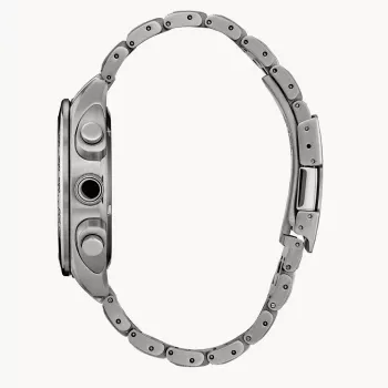 CITIZEN vīriešu Eco-Drive hronogrāfa nerūsējošā tērauda pulkstenis CA4540-54A 43mm
