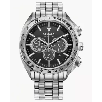 CITIZEN vīriešu Eco-Drive hronogrāfa pulkstenis CA4540-54E 43mm nerūsējošais tērauds
