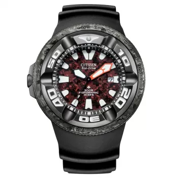 CITIZEN Promaster Diver Eco-Drive Vīriešu Pulkstenis BJ8059-03Z 48mm Zaļš Ciparnīca Zaļš Poliuretāna Siksniņa