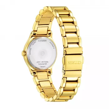 CITIZEN Sieviešu Eco-Drive Pulkstenis EM0737-58E 28mm Nerūsējošais Tērauds Dimanta Bezelis