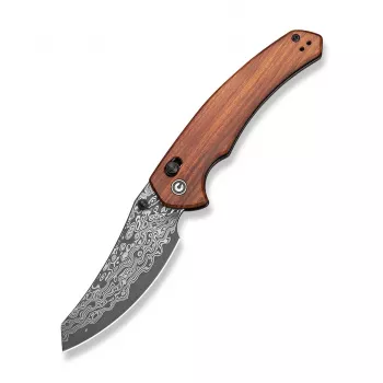 CIVIVI Sixgill Damasteel saliekamais nazis ar oglekļa šķiedras rokturi, 88 mm asmens, Liner Lock, Flipper atvēršana, keramikas gultņi, abpusēja dziļā nēsāšanas klips, C24050-DS1