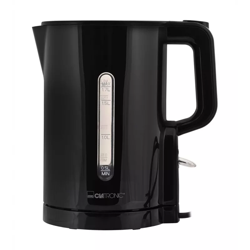 Clatronic WK 3835 bezvadu tējkanna 1.7L 2200W melna plastmasa