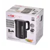 Clatronic WK 3835 bezvadu tējkanna 1.7L 2200W melna plastmasa