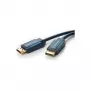 CLICKTRONIC Microconnect 10m DisplayPort kabelis, vīrišķais uz vīrišķo, melns, 4K 60Hz