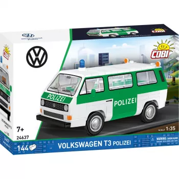 COBI Volkswagen T3 Police Building Block Set 1:35 Scale 225 Pieces