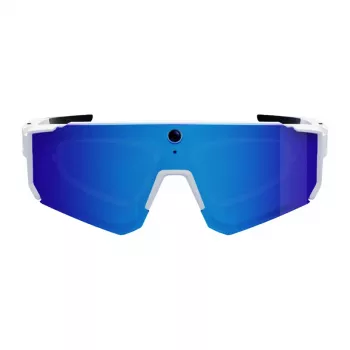 COLMI V06 AI White Sports Sunglasses ar zilām lēcām