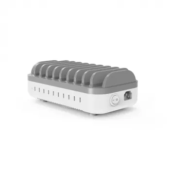 Compulocks 10 portu USB-C uzlādes stacija 200W ar UK kontaktligzdām - Power Delivery 10 ierīcēm