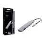 CONCEPTRONIC 7-in-1 USB-C Docking Station ar HDMI, USB-C PD, 2x USB-A, SD & MicroSD karšu lasītājiem, 25 cm kabelis, Space Grey