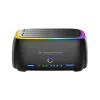 Conceptronic DONN36B 2 nodalījumu SATA HDD/SSD dokstacija, USB 3.0, 2x USB-A, melna