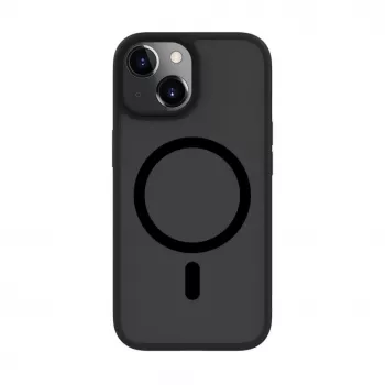 Connect Apple iPhone 15 hibrīda maciņš ar magnētu, PC+TPU, melns
