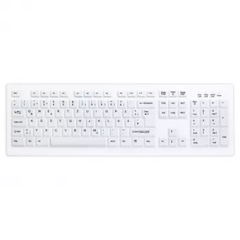 CONTOUR DESIGN Active Key AK-C8100 pilna izmēra bezvadu tastatūra (RF 2.4 GHz, membrānas, balta, QWERTZ)