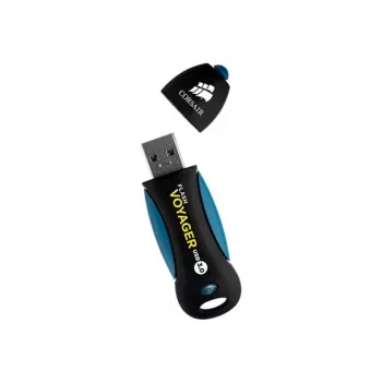CORSAIR Flash Voyager 256GB USB-A 3.2 Gen 1 zibatmiņa (melnā/zilā)