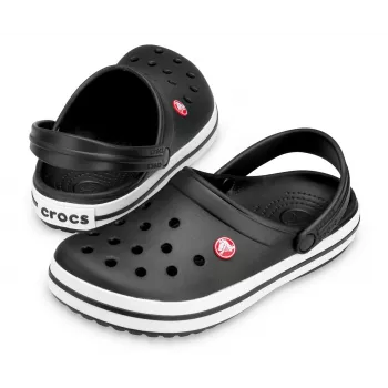 Crocs Crocband koka kluči Unisex melni, balti