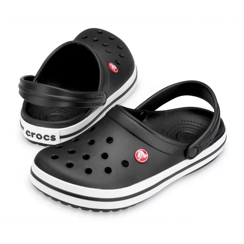 Crocs Crocband Clogs unisex klogi, melnas/baltas