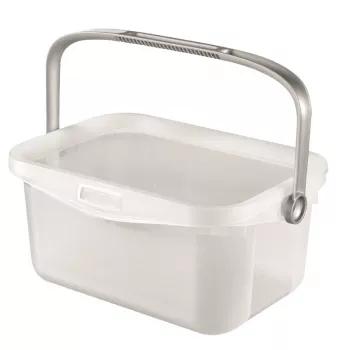 CURVER Multiboxx 3L caurspīdīga uzglabāšanas kaste ar vāku un iebūvētu rokturi, 26 x 18 x 11 cm, izturīga pret triecieniem polipropilēna kaste, sakraujama