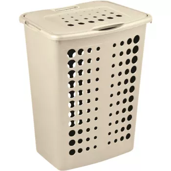 Curver Victor 40L veļas grozs, krēmkrāsā, 39,7 x 29,9 x 50 cm
