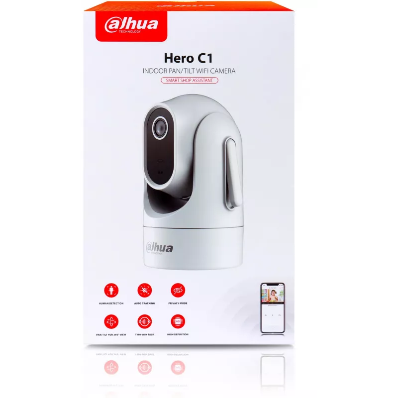 DAHUA H2C 2MP PT IR kupola Wi-Fi kamera ar divvirzienu audio