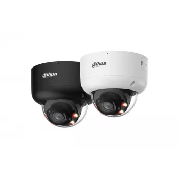 DAHUA IPC-HDBW5659R1-ASE-PV-0280B-PRO-BLACK 6MP Kupola tīkla kamera ar 2,8mm objektīvu, WizMind AI, Melna