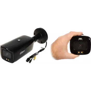 DAHUA IPC-HFW3849T1-AS-PV-0360B-S5 8MP Full-Color Active Deterrence Bullet IP Camera with 3,6mm Lens, Warm Light, Siren, AI Perimeter Protection, IP67, 12V DC/PoE