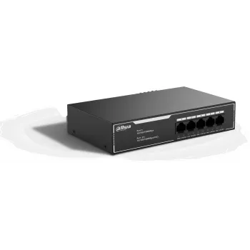 Dahua SG1005LP 5 portu Gigabit PoE+ komutators, 4 PoE porti, 35W budžets, galda