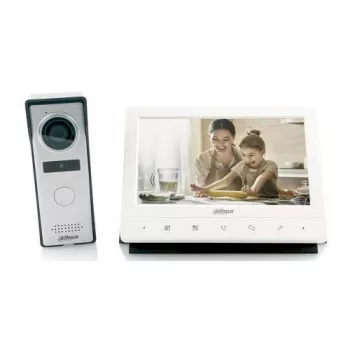 Dahua Technology KTA02 Video Door Phone Kit - 7 collu iekštelpu monitors, 1MP āra stacija, 4 vadu analogā domofona sistēma
