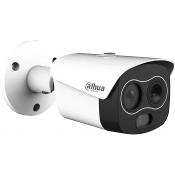 Dahua TPC-BF1241-TB3F4-DW-S8 IP kamera ar termālo un optisko sensoru, 4MP, 256x192 termālā izšķirtspēja, 3,5mm termālais objektīvs, 4mm optiskais objektīvs, IP67, PoE