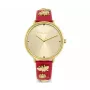 Daisy Dixon sieviešu pulkstenis DD133PG ar analogo kvarca mehānismu, 38mm, rozā zelta ciparnīca, rozā mākslīgā āda