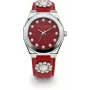 Daisy Dixon DD136PS sieviešu analogais kvarca pulkstenis ar 36mm rozā zelta toņa korpusu, rozā ciparnīcu un rozā mākslīgās ādas siksniņu