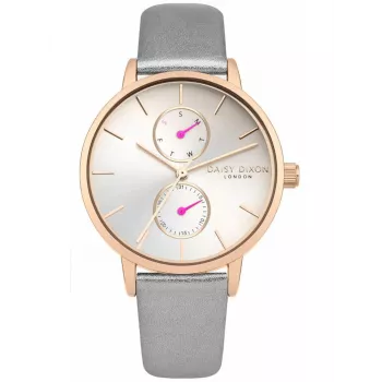 Daisy Dixon sieviešu pulkstenis DD086ERG 36mm rozā zelta tonī un pelēks