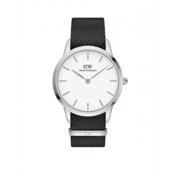 Daniel Wellington Classic vīriešu pulkstenis DW00100677 40mm rozā zelta nerūsējošā tērauda korpuss olas čaumalas balts ciparnīca melna ādas siksniņa