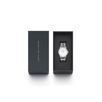 DANIEL WELLINGTON Petite Lumine Sieviešu Pulkstenis 26mm Sudraba Nerūsējošā Tērauda Siets DW00100679