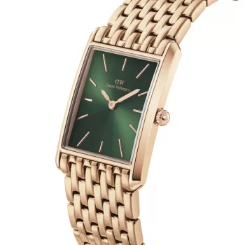 DANIEL WELLINGTON Petite Lumine sieviešu pulkstenis 32mm rožu zelta nerūsējošā tērauda siets DW00100704