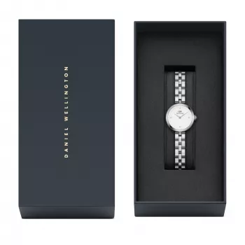 DANIEL WELLINGTON Petite Lumine Sieviešu Pulkstenis DW00100716 22mm Sudraba Nerūsējošā Tērauda Siets