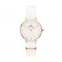 DANIEL WELLINGTON Petite Melrose sieviešu pulkstenis 28mm rozā zelta sietiņa aproce DW00100313
